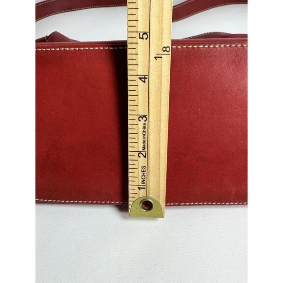 Coach Legacy Red Leather Hobo Shoulder Bag Purse 9566 - Picture 10 of 12